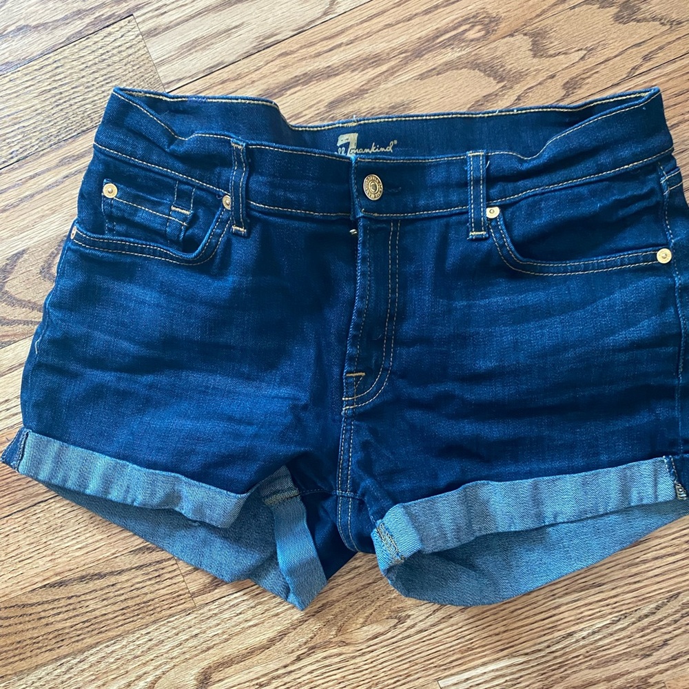 stretchy soft 7 For All Mankind denim shorts